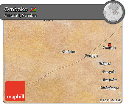 Satellite 3D Map of Ombako