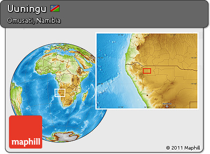 Physical Location Map of Uuningu