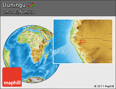 Physical Location Map of Uuningu