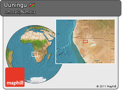 Satellite Location Map of Uuningu