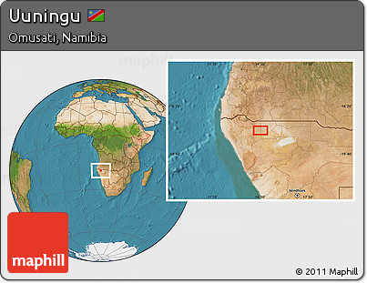 Satellite Location Map of Uuningu