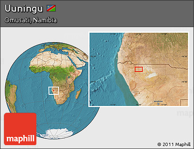 Satellite Location Map of Uuningu