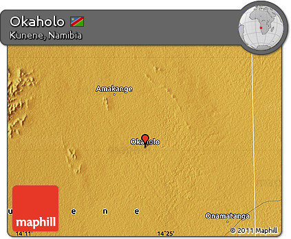 Physical Map of Okaholo