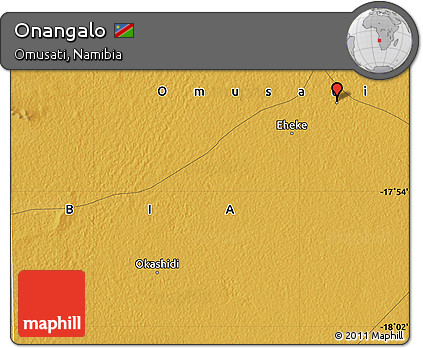 Physical Map of Onangalo