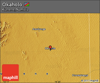 Physical Map of Okaholo