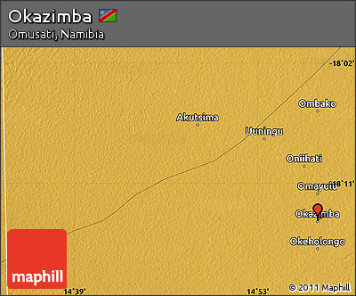 Physical Map of Okazimba