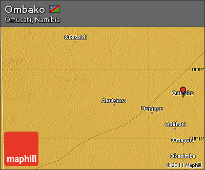 Physical Map of Ombako
