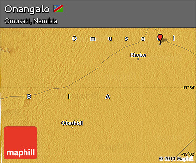 Physical Map of Onangalo