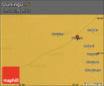 Physical Map of Uuningu