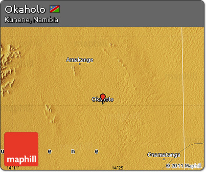 Physical Map of Okaholo