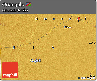 Physical Map of Onangalo