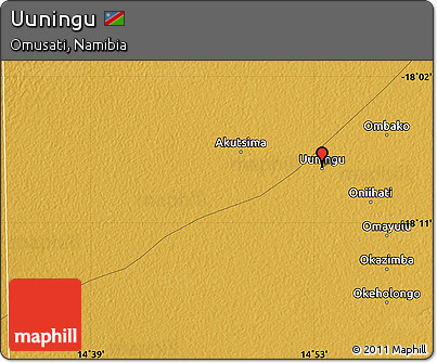 Physical Map of Uuningu