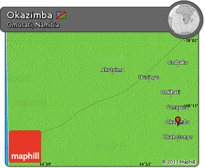 Political Map of Okazimba
