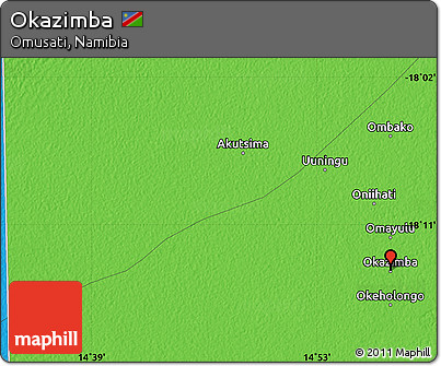 Political Map of Okazimba