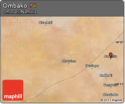 Satellite Map of Ombako