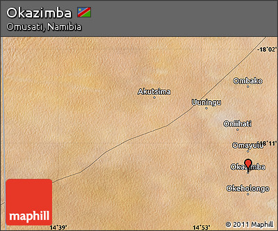 Satellite Map of Okazimba
