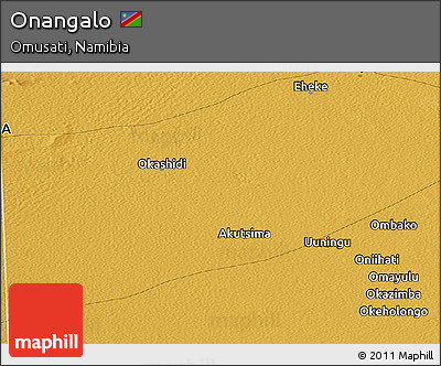 Physical Panoramic Map of Onangalo