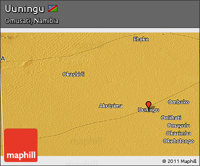 Physical Panoramic Map of Uuningu