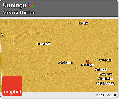 Physical Panoramic Map of Uuningu