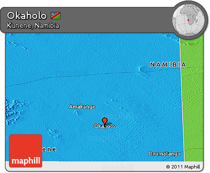 Political Panoramic Map of Okaholo