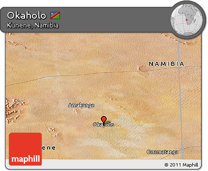 Satellite Panoramic Map of Okaholo