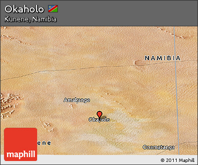 Satellite Panoramic Map of Okaholo