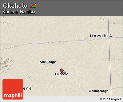 Shaded Relief Panoramic Map of Okaholo