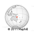 Outline Map of the Area around 18° 1' 4" S, 150° 31' 30" E, rectangular outline