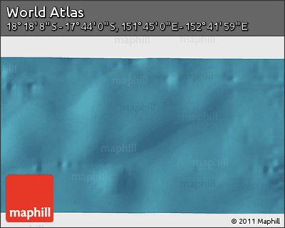 Satellite 3D Map of the Area around 18° 1' 4" S, 152° 13' 29" E