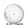 Outline Map of the Area around 18° 1' 4" S, 154° 37' 30" W, rectangular outline