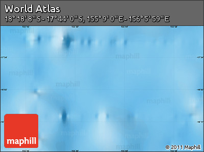 Physical Map of the Area around 18° 1' 4" S, 155° 37' 30" E
