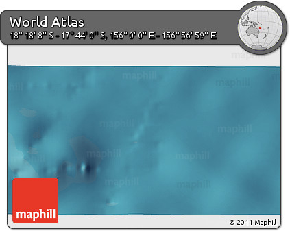 Satellite 3D Map of the Area around 18° 1' 4" S, 156° 28' 29" E