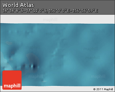Satellite 3D Map of the Area around 18° 1' 4" S, 156° 28' 29" E