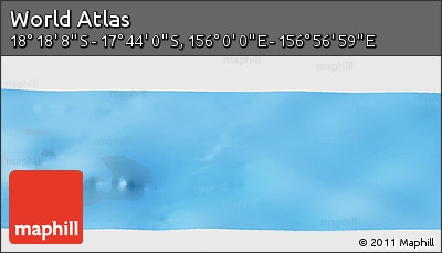 Physical Panoramic Map of the Area around 18° 1' 4" S, 156° 28' 29" E