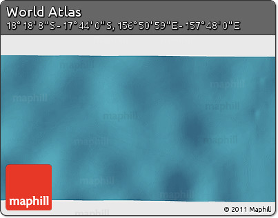 Satellite 3D Map of the Area around 18° 1' 4" S, 157° 19' 29" E