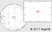 Blank Location Map of the area around 18° 1' 4" S, 157° 10' 30" W
