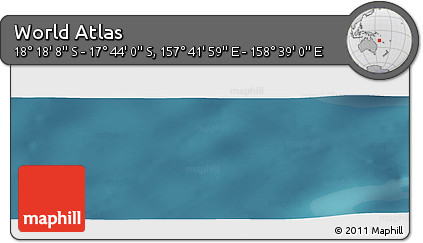 Satellite Panoramic Map of the Area around 18° 1' 4" S, 158° 10' 30" E