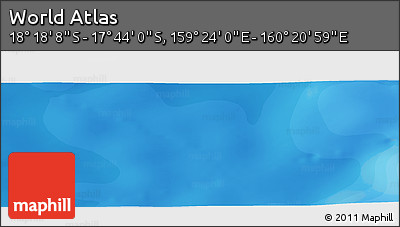 Political Panoramic Map of the Area around 18° 1' 4" S, 159° 52' 30" E