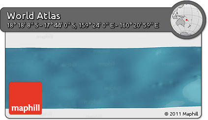 Satellite Panoramic Map of the Area around 18° 1' 4" S, 159° 52' 30" E