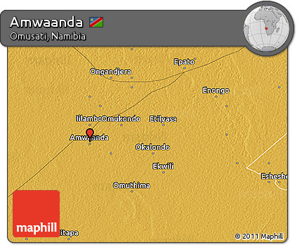 Physical 3D Map of Amwaanda