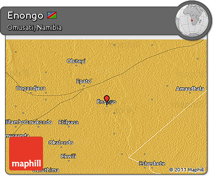 Physical 3D Map of Enongo