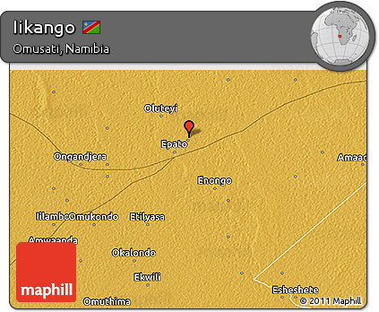 Physical 3D Map of Iikango