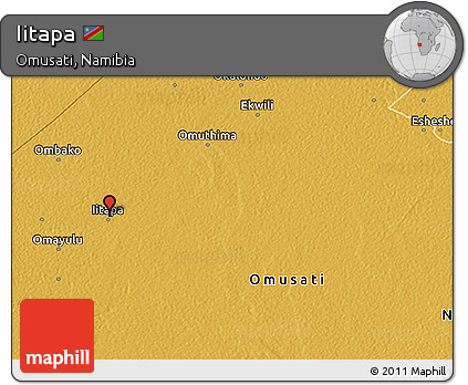 Physical 3D Map of Iitapa
