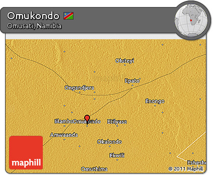 Physical 3D Map of Omukondo