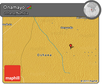 Physical 3D Map of Onamayo