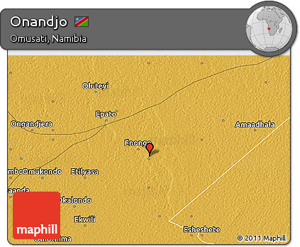Physical 3D Map of Onandjo