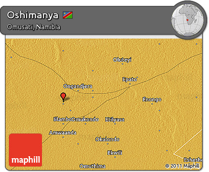 Physical 3D Map of Oshimanya