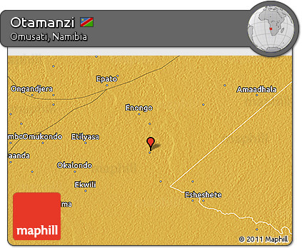 Physical 3D Map of Otamanzi