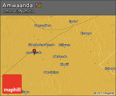 Physical 3D Map of Amwaanda