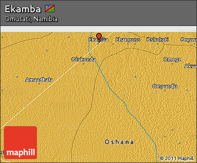 Physical 3D Map of Ekamba